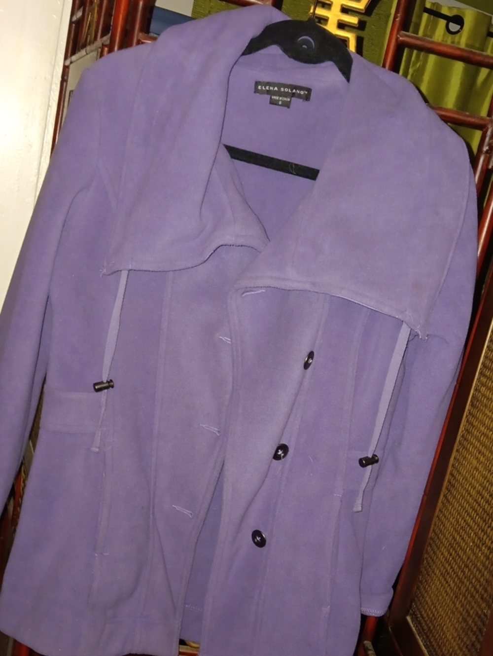 Elena Solano Purple Trench Coat